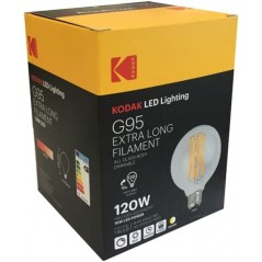 Lampadina LED Filamento 10W E27 Luce Globo G95 Dimmerabile