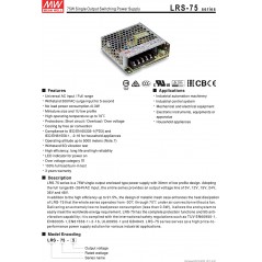 MeanWell Alimentatore Serie LRS AC/DC ULTRACOMPATTO