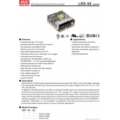 MeanWell Alimentatore Serie LRS AC/DC ULTRACOMPATTO