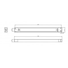 ALIMENTATORE per LED 60 WATT 24 Vdc SUPER SLIM per minimi ingombri