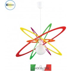 Lampadario per camerette colorato in plexiglass (Multicolor, LED)