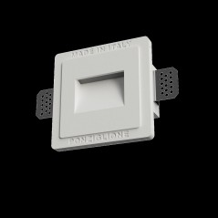 Portafaretto segna passi in gesso ceramico chip led integrato 2Watt