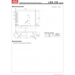 MeanWell Alimentatore Serie LRS AC/DC ULTRACOMPATTO