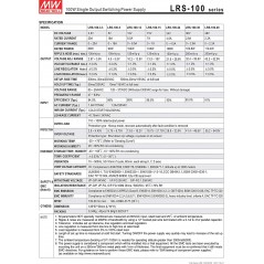 MeanWell Alimentatore Serie LRS AC/DC ULTRACOMPATTO