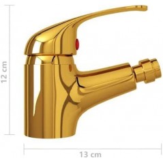 Rubinetto miscelatore basso monocomando oro per bidet