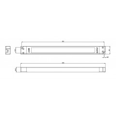 ALIMENTATORE per LED 100 WATT 24 Vdc SUPER SLIM per minimi ingombri