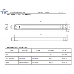 ALIMENTATORE per LED 100 WATT 24 Vdc SUPER SLIM per minimi ingombri